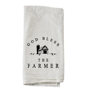 God Bless The Farmer Barn Towel